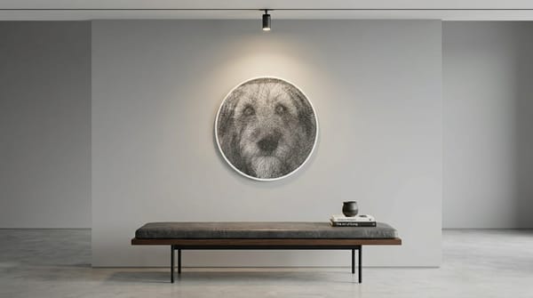 String Art van je huisdier op basis van foto: je hond of kat als wandkunst